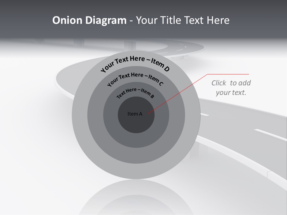 Street Isolated Road PowerPoint Template