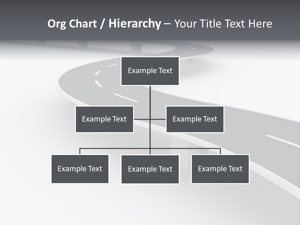Street Isolated Road PowerPoint Template
