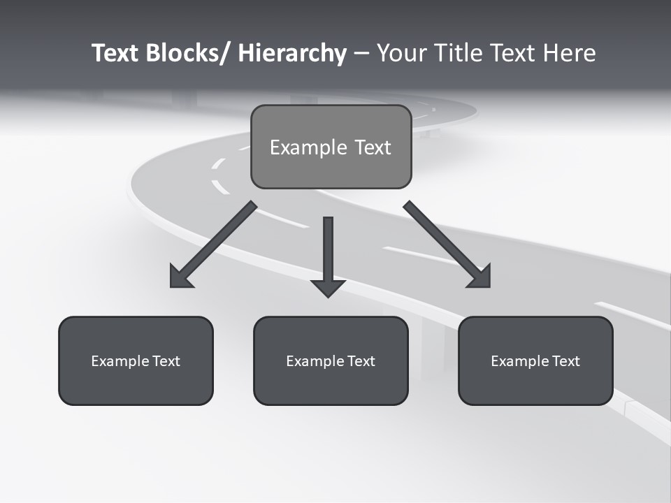 Street Isolated Road PowerPoint Template