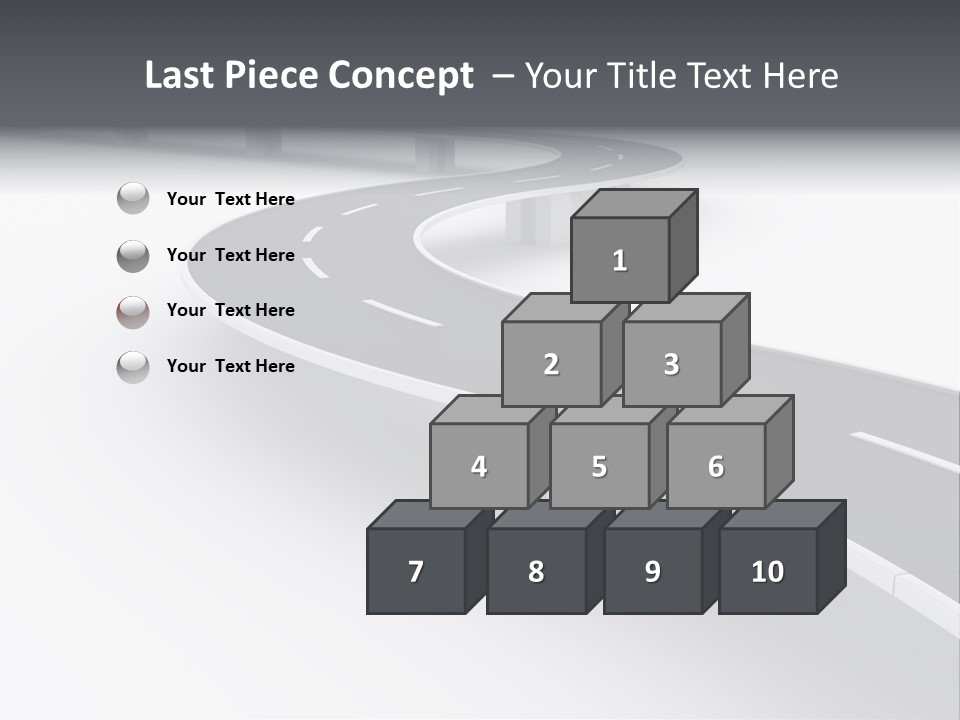 Street Isolated Road PowerPoint Template