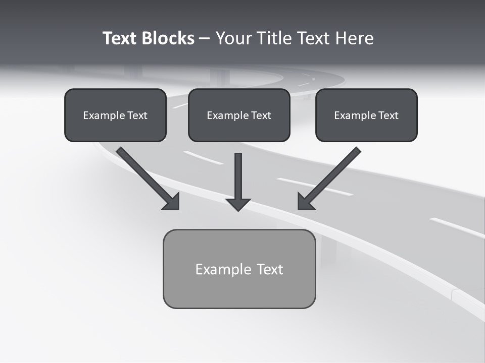 Street Isolated Road PowerPoint Template