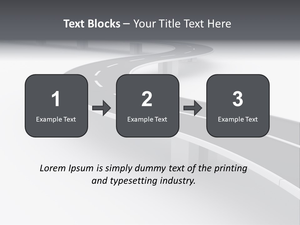 Street Isolated Road PowerPoint Template