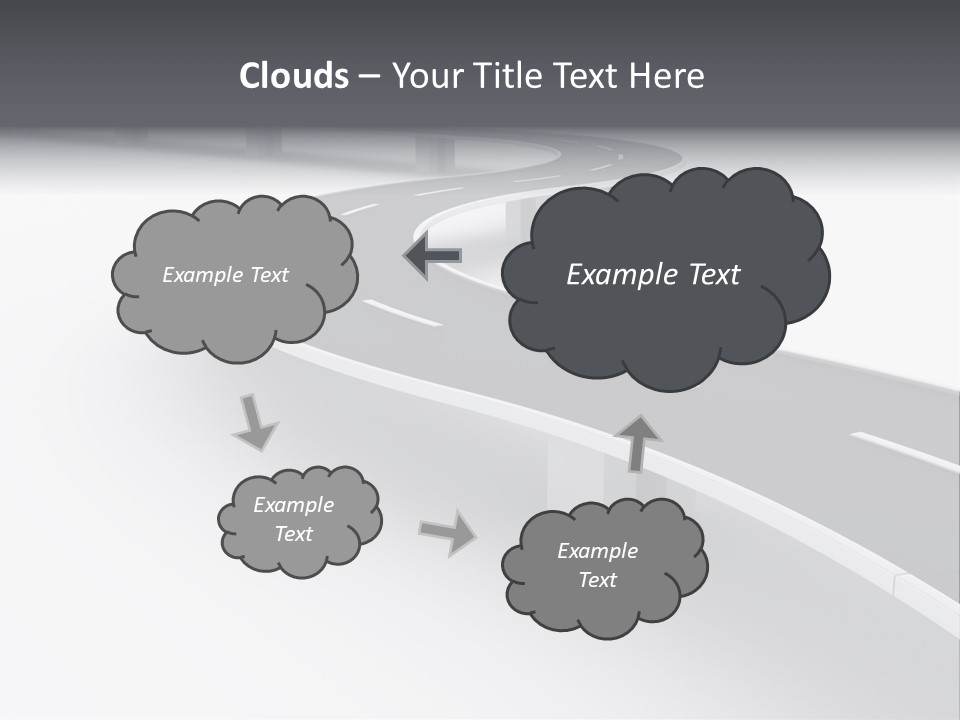 Street Isolated Road PowerPoint Template