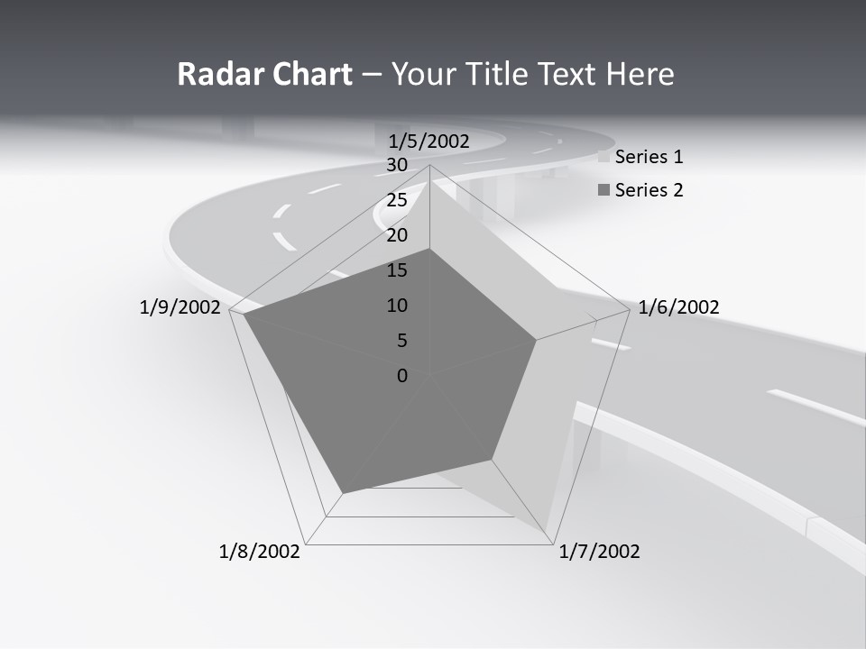 Street Isolated Road PowerPoint Template