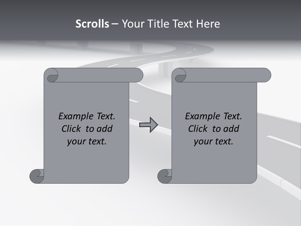 Street Isolated Road PowerPoint Template