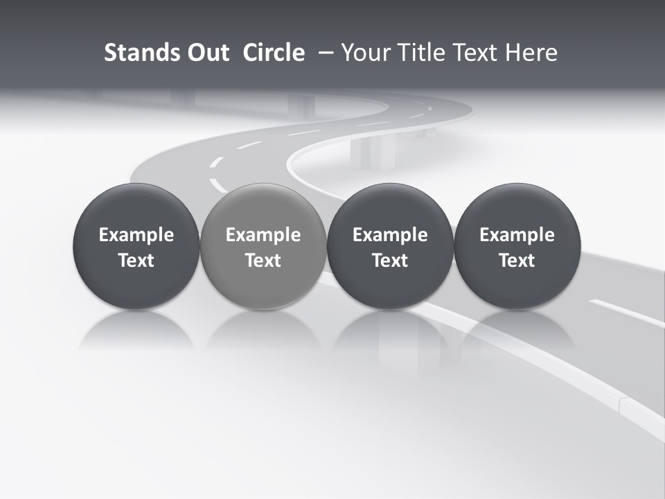 Street Isolated Road PowerPoint Template