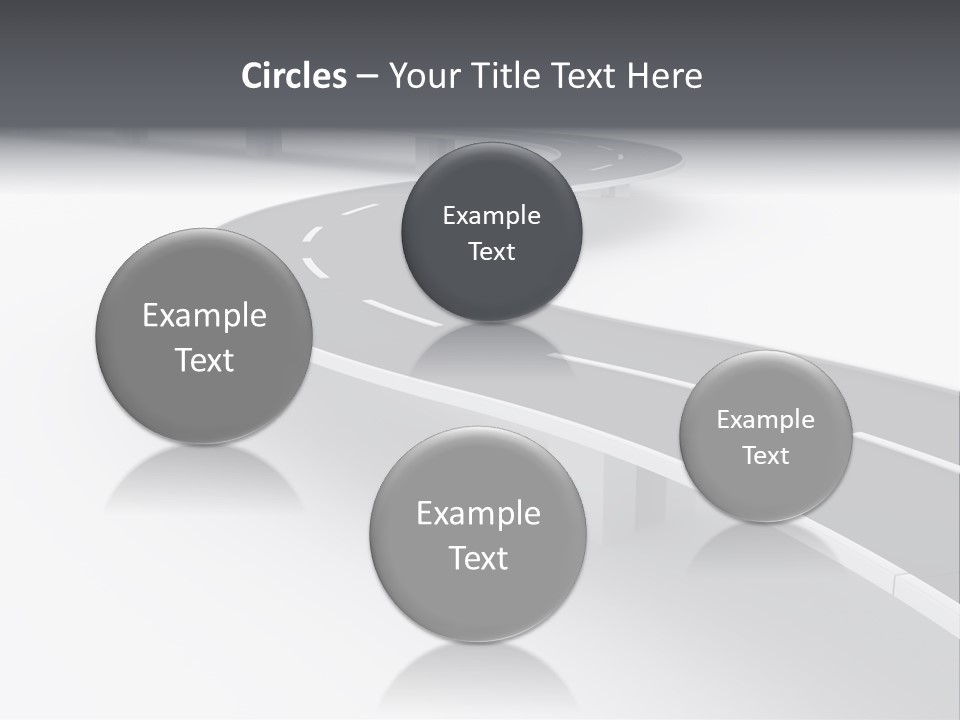 Street Isolated Road PowerPoint Template