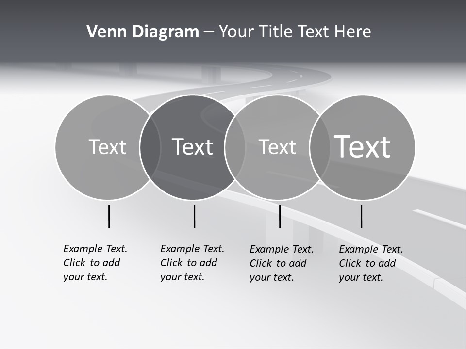 Street Isolated Road PowerPoint Template