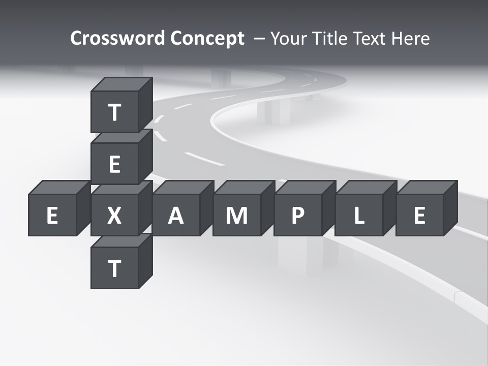 Street Isolated Road PowerPoint Template