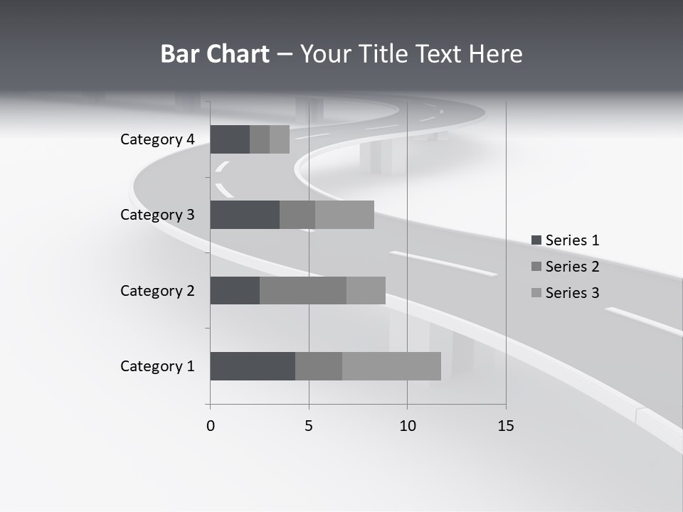 Street Isolated Road PowerPoint Template