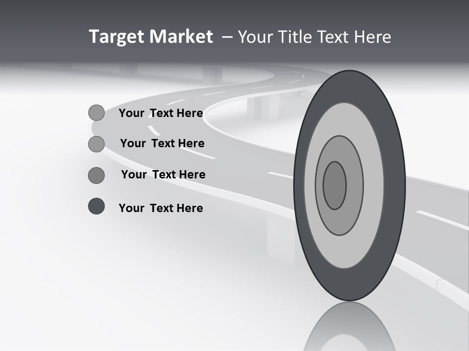 Street Isolated Road PowerPoint Template