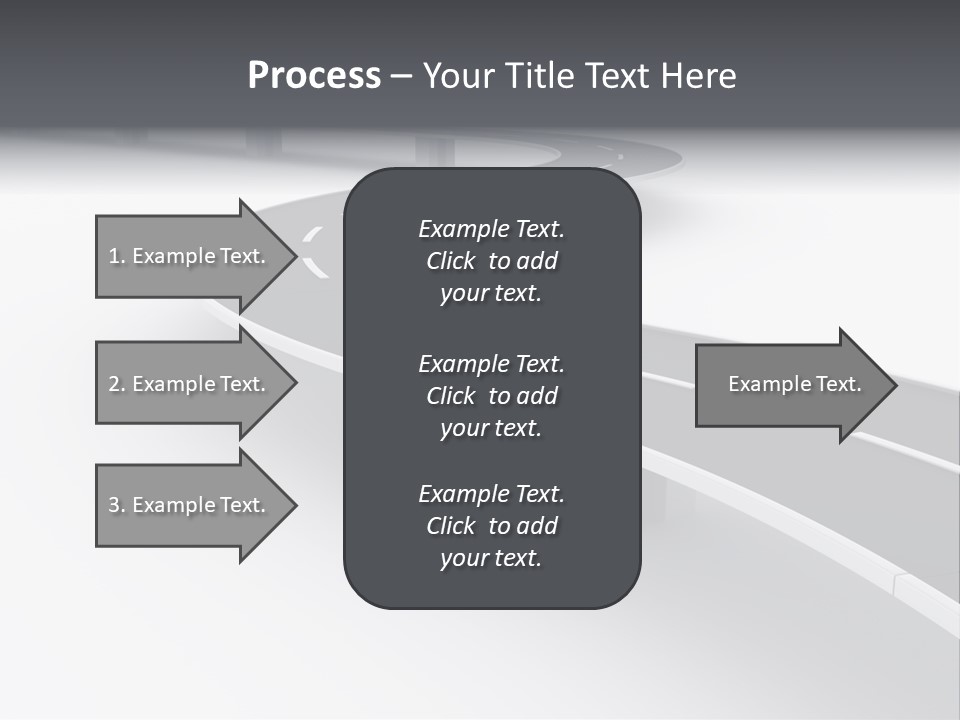 Street Isolated Road PowerPoint Template