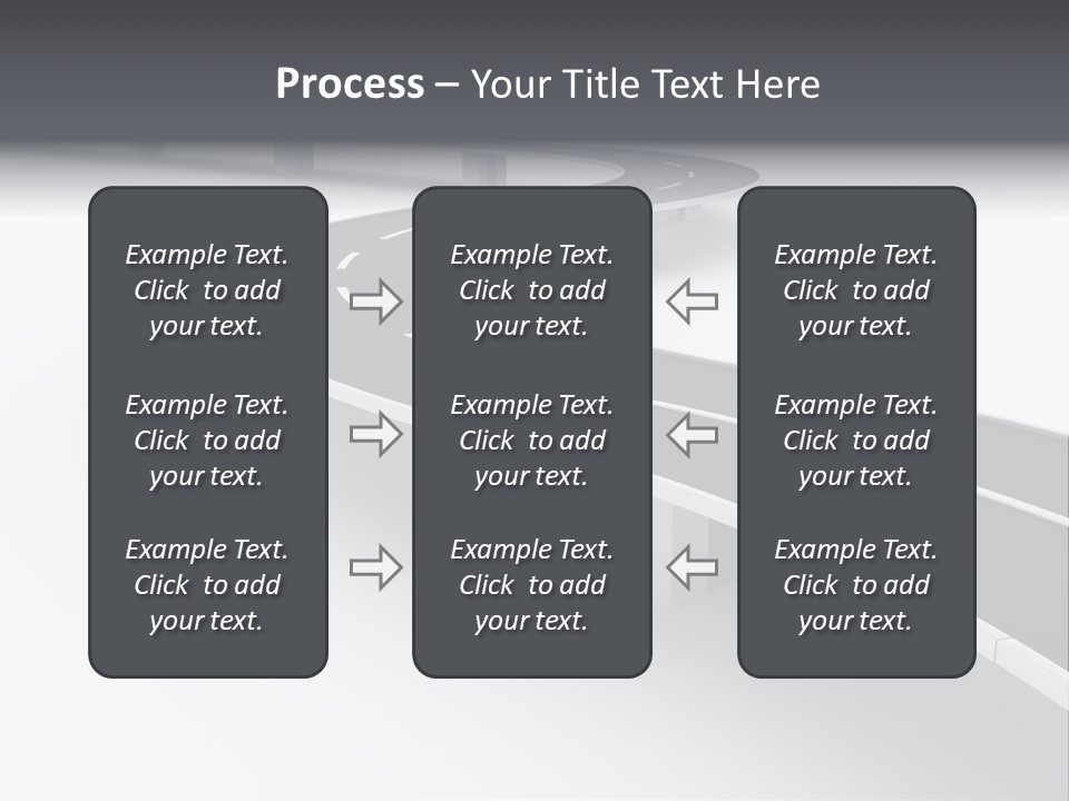Street Isolated Road PowerPoint Template