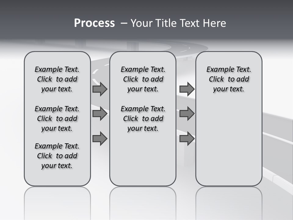 Street Isolated Road PowerPoint Template