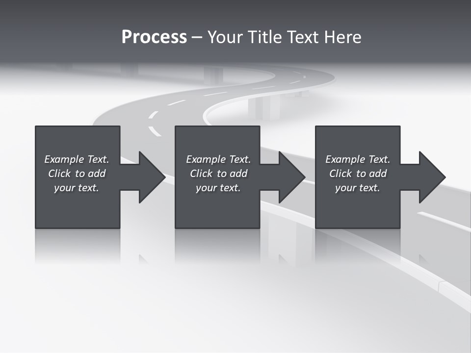 Street Isolated Road PowerPoint Template