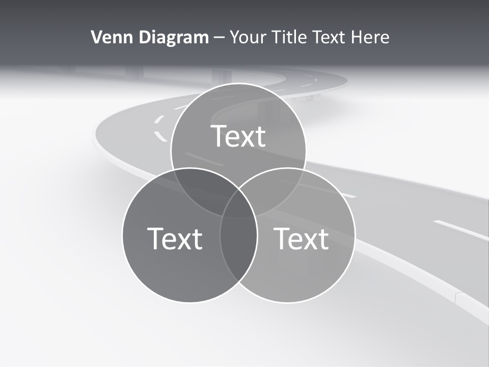 Street Isolated Road PowerPoint Template