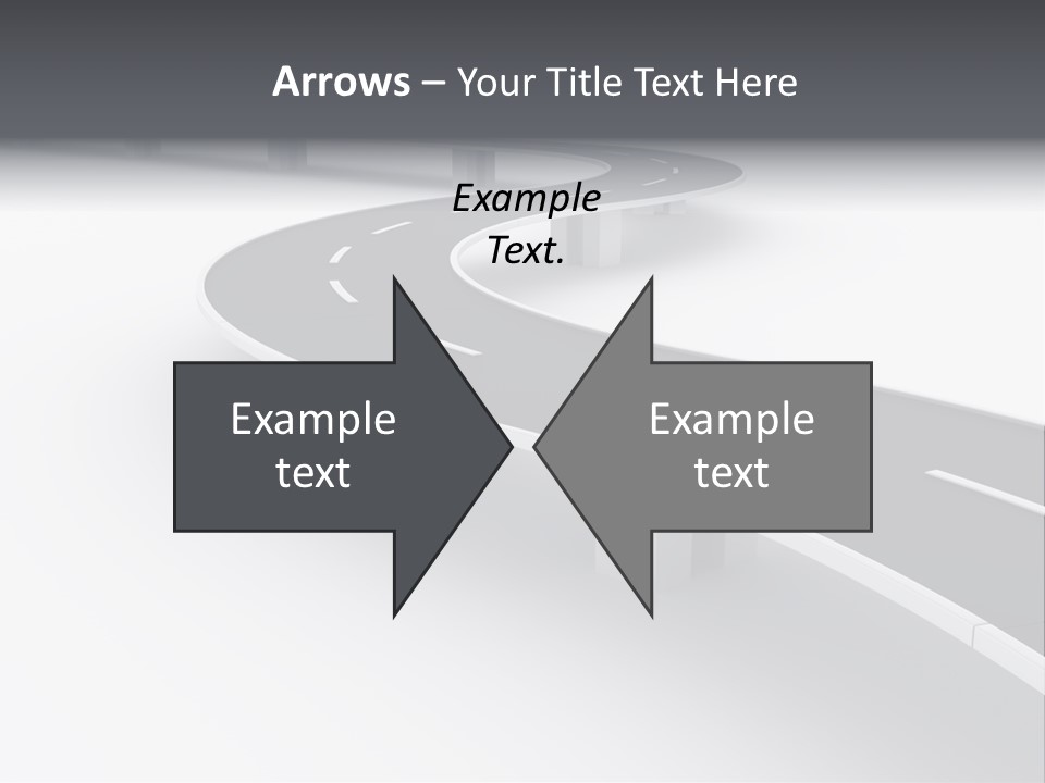 Street Isolated Road PowerPoint Template