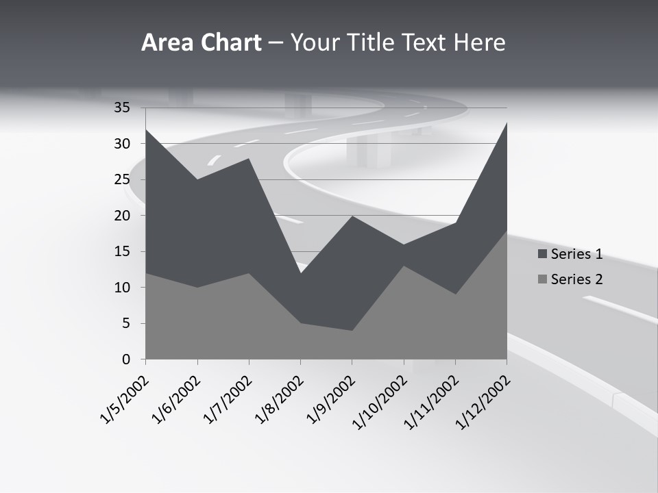 Street Isolated Road PowerPoint Template