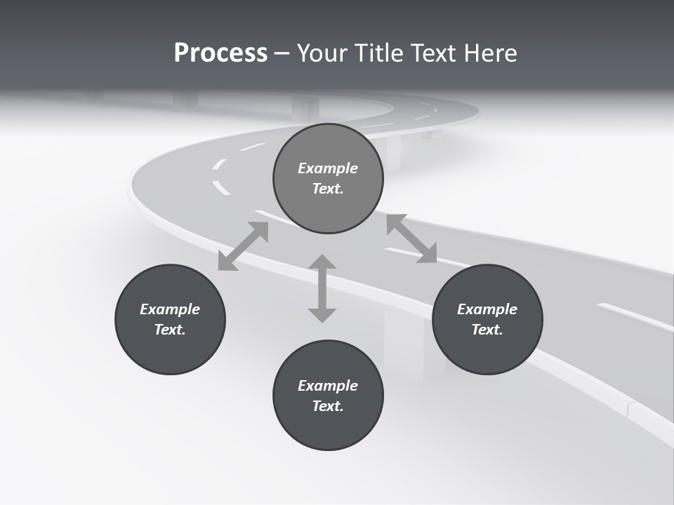 Street Isolated Road PowerPoint Template