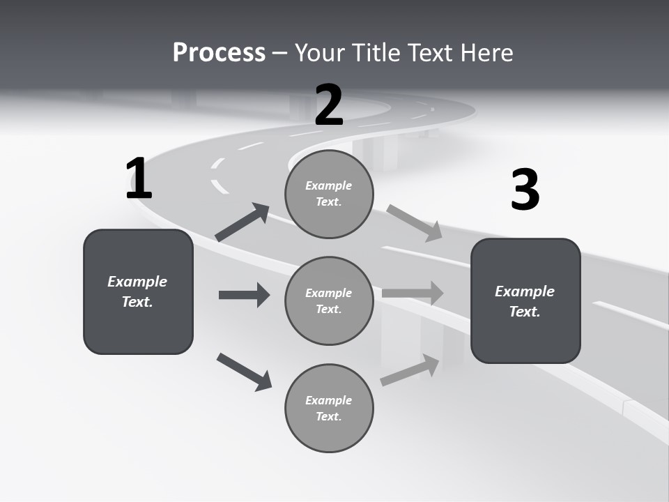Street Isolated Road PowerPoint Template