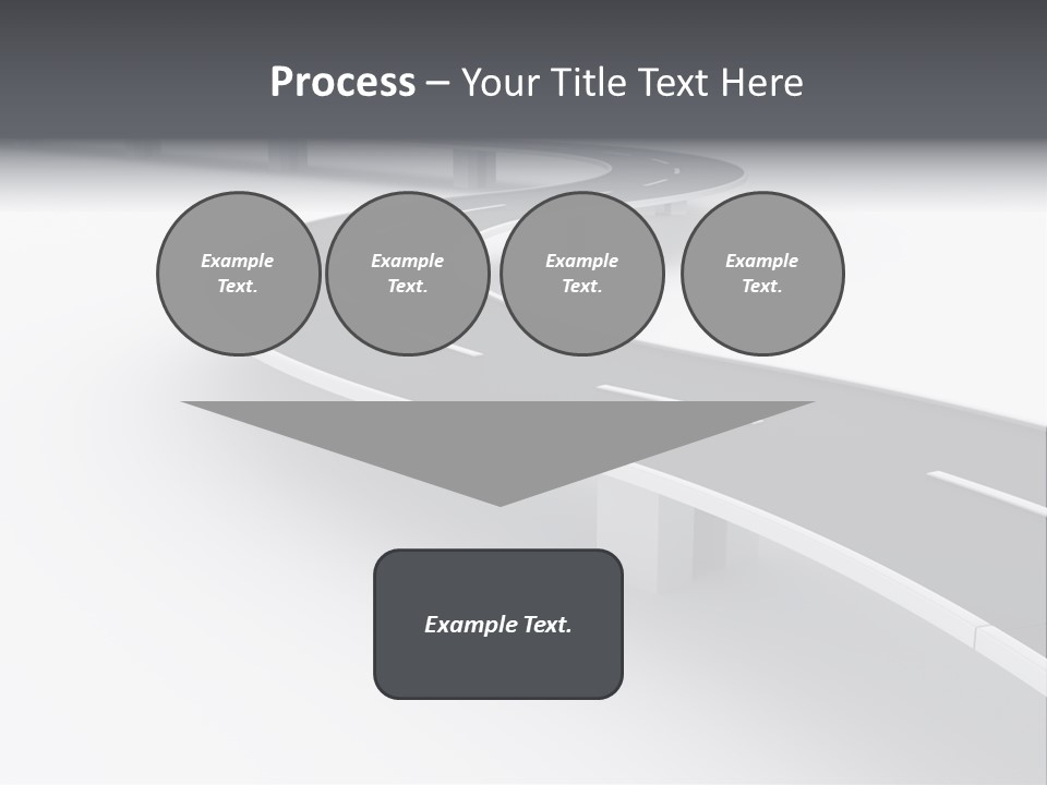 Street Isolated Road PowerPoint Template