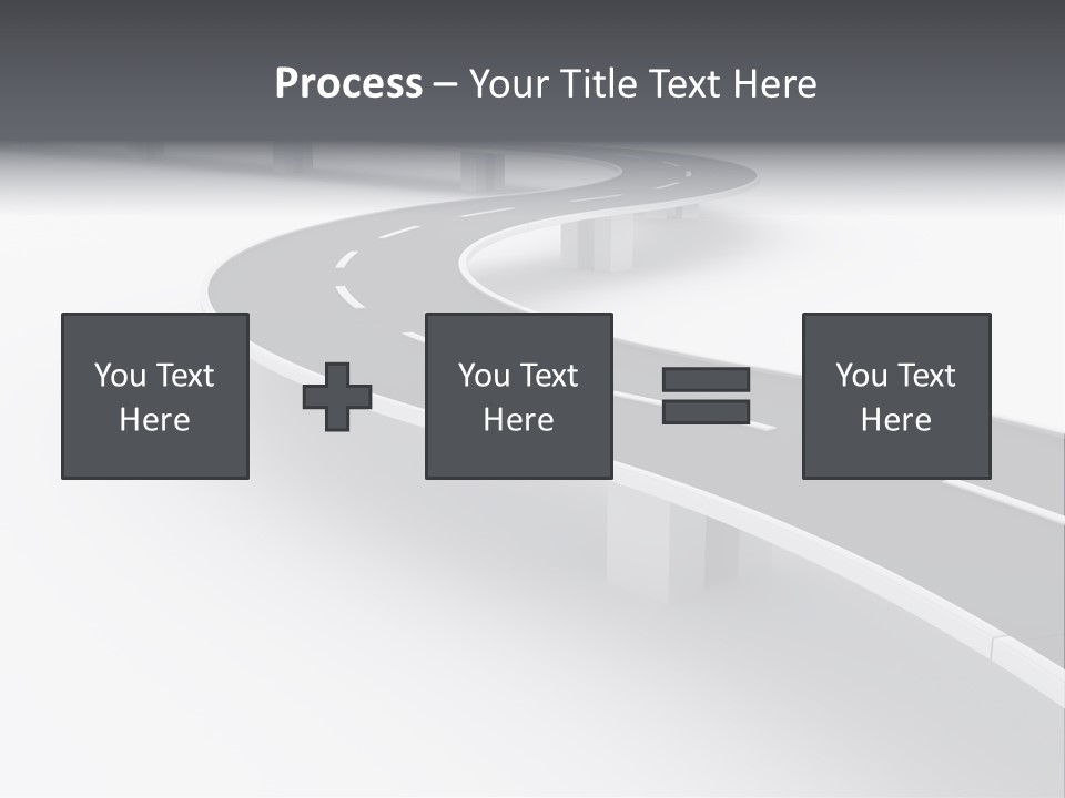 Street Isolated Road PowerPoint Template