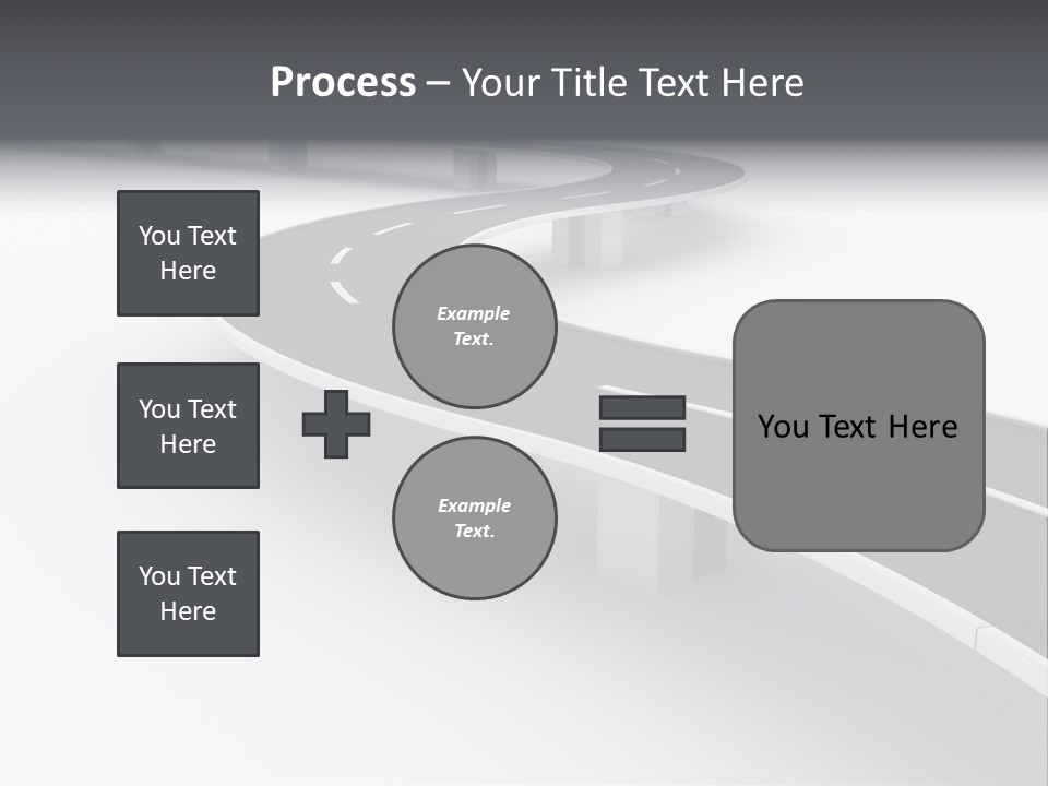 Street Isolated Road PowerPoint Template