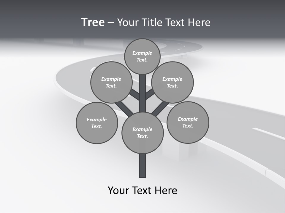 Street Isolated Road PowerPoint Template