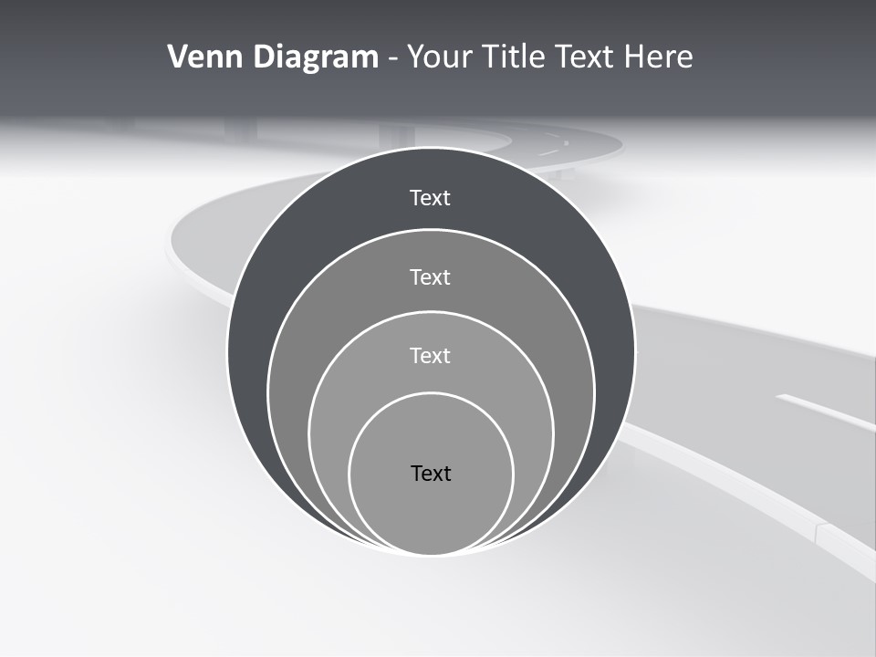 Street Isolated Road PowerPoint Template