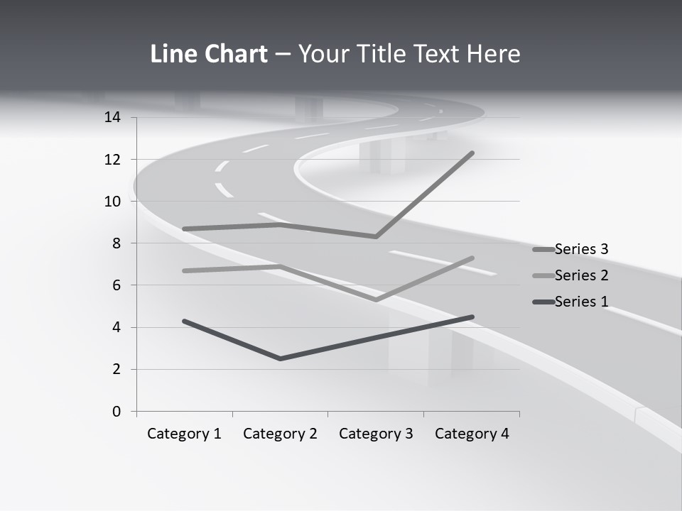 Street Isolated Road PowerPoint Template