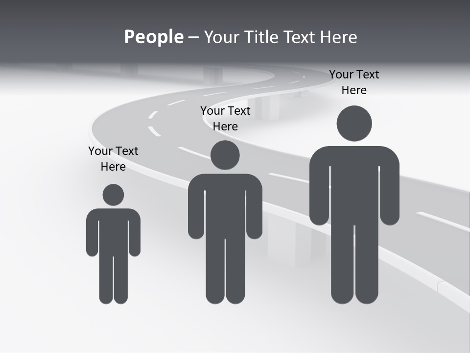 Street Isolated Road PowerPoint Template