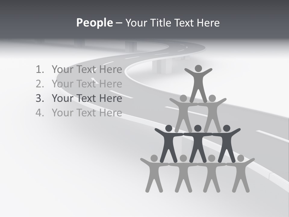 Street Isolated Road PowerPoint Template