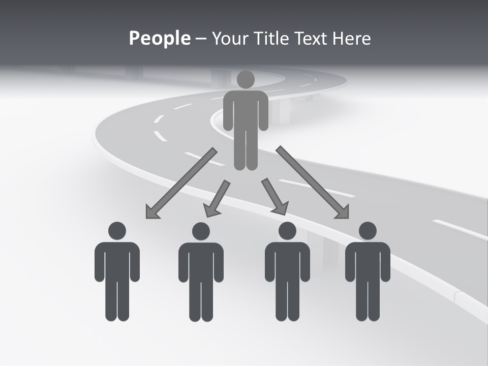 Street Isolated Road PowerPoint Template