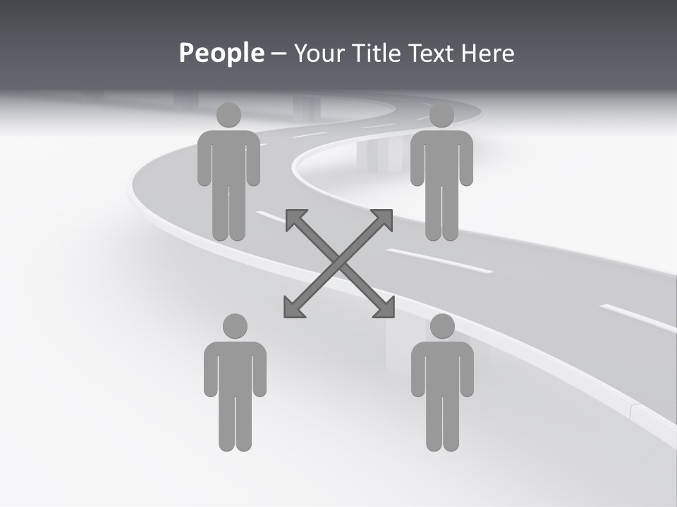 Street Isolated Road PowerPoint Template