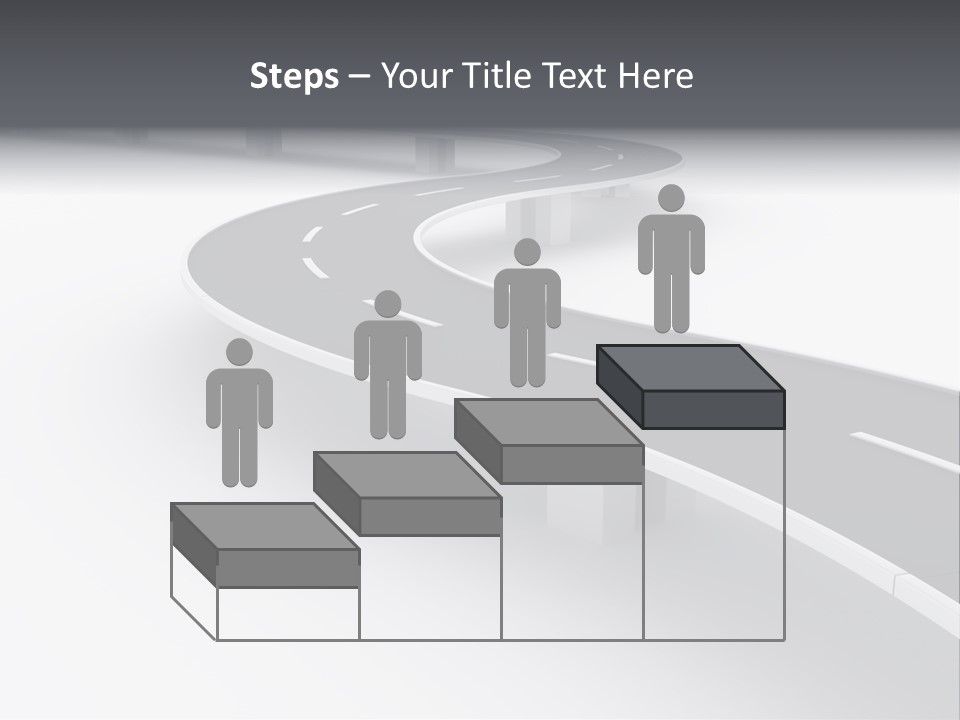 Street Isolated Road PowerPoint Template