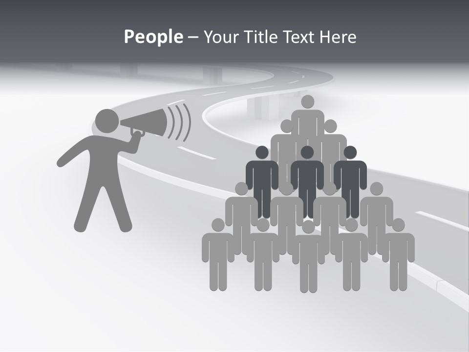 Street Isolated Road PowerPoint Template