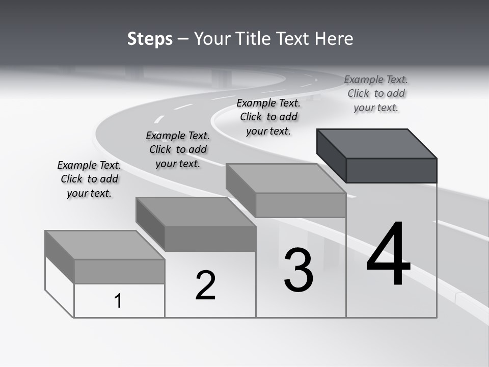 Street Isolated Road PowerPoint Template