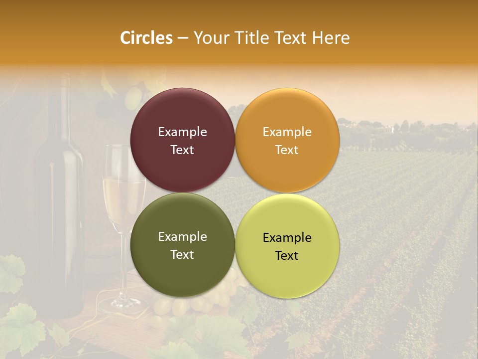 Leaves Evening Composition PowerPoint Template