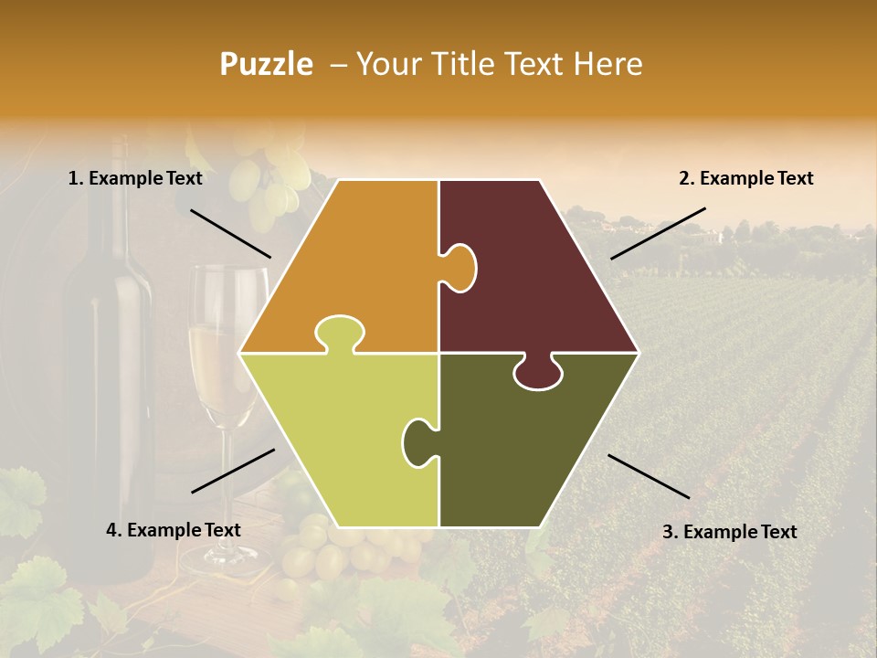 Leaves Evening Composition PowerPoint Template