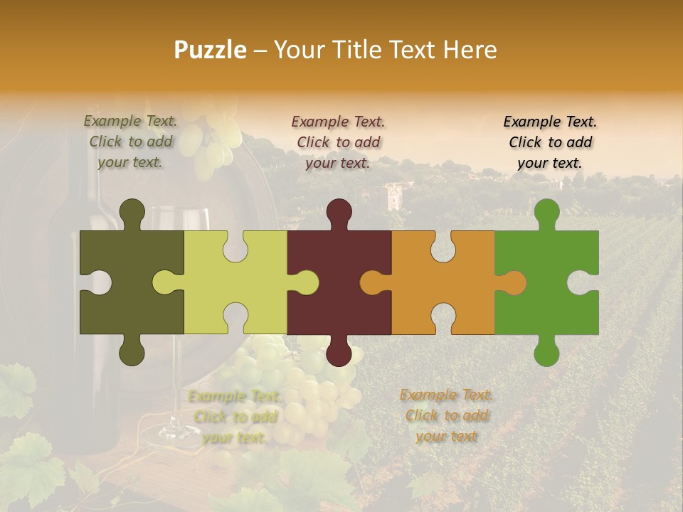 Leaves Evening Composition PowerPoint Template