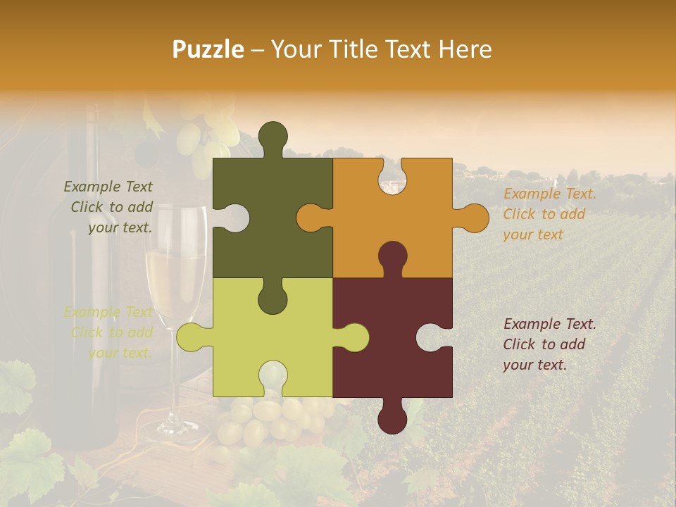 Leaves Evening Composition PowerPoint Template