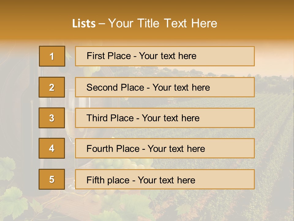 Leaves Evening Composition PowerPoint Template