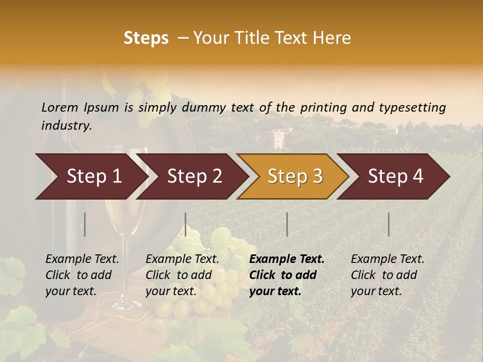 Leaves Evening Composition PowerPoint Template