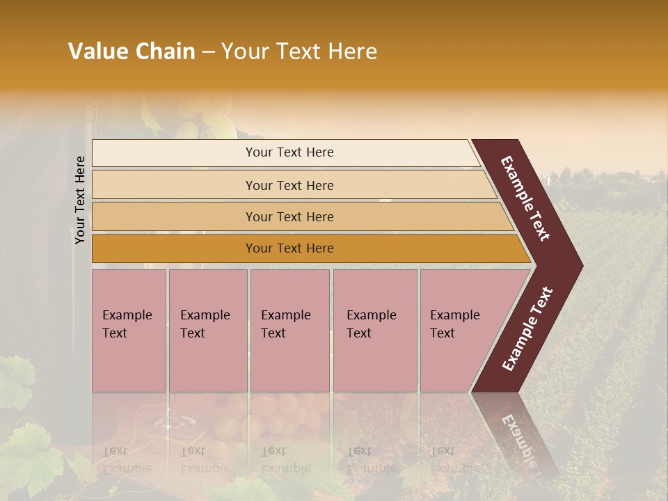 Leaves Evening Composition PowerPoint Template