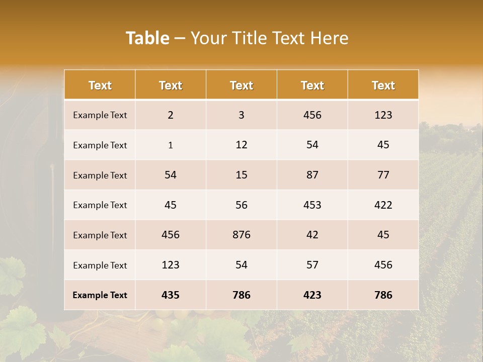 Leaves Evening Composition PowerPoint Template