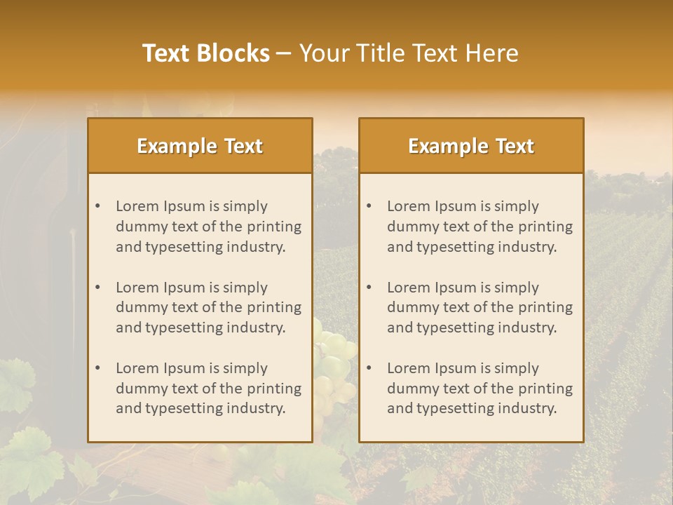 Leaves Evening Composition PowerPoint Template