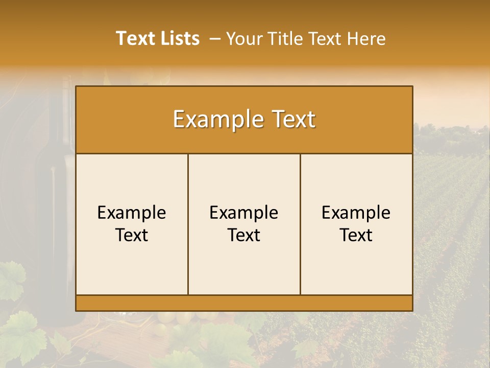 Leaves Evening Composition PowerPoint Template