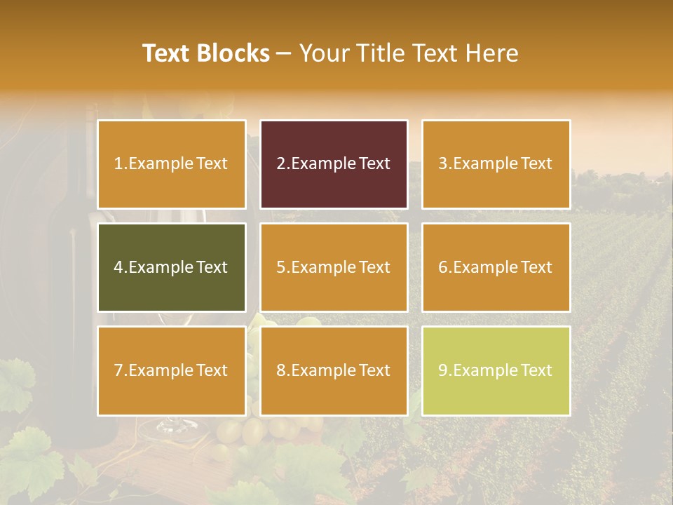 Leaves Evening Composition PowerPoint Template