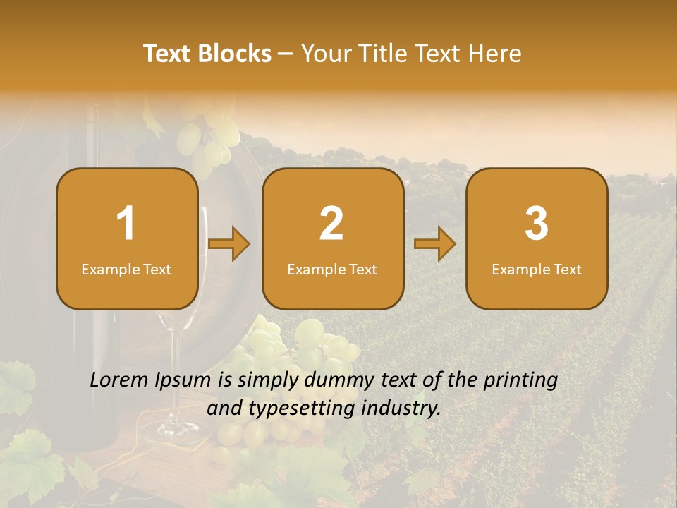 Leaves Evening Composition PowerPoint Template