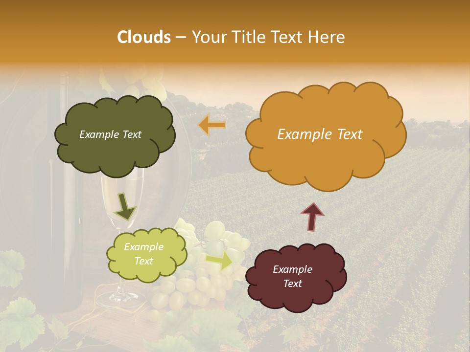 Leaves Evening Composition PowerPoint Template